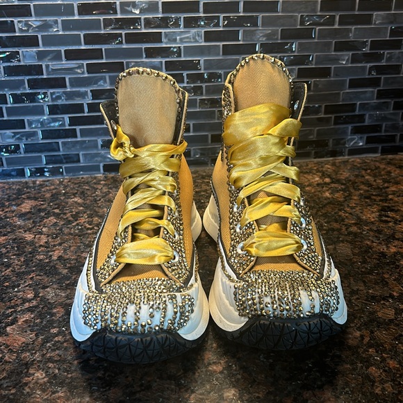 CONVERSE CHUCK 70 AT-CX HI HONEY CUSTOM BLING SIZE MEN 6 / WOMEN 7.5 - Picture 5 of 13